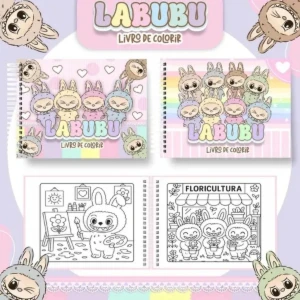 Labubu: Livro De Colorir 50 Folhas Para Criatividade - eBooks