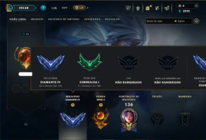 Diamante 4 com 95 Champs e 23 Skins - League of Legends LOL