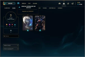 Conta bronze 1 com 21 champs e 2 skins - League of Legends LOL