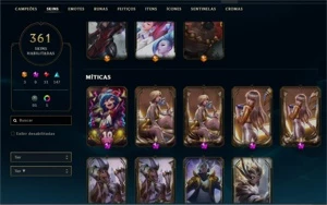 Conta LOL +300 skins - Outros