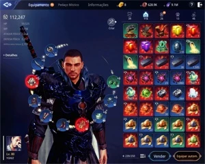 Conta MIR4/ Guerreiro lvl 80/113k PD/ serve SA2-61