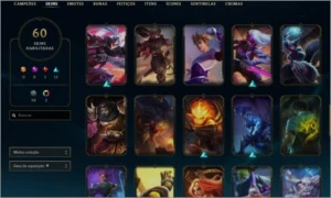 Conta LoL 70 skins - League of Legends