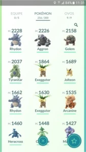 Conta de Pokémon GO Com Mewtwo