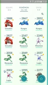 Conta de Pokémon GO Com Mewtwo