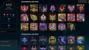 Conta Antiga de 2014 com Skins e Ícones raros 763 skins - League of Legends LOL