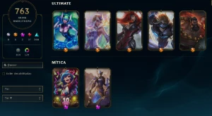 Conta Antiga de 2014 com Skins e Ícones raros 763 skins - League of Legends LOL