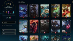 Conta Antiga de 2014 com Skins e Ícones raros 763 skins - League of Legends LOL