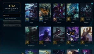 CONTA DE LOL UNRANKED EX PLATINA 1 - League of Legends
