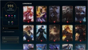Conta de LoL +200 skins/Valorant diamante c/ skins e passes - League of Legends