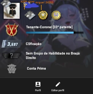 Conta Cs2 Com 3 Medalhas E Prime - Counter Strike