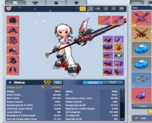 Contra Grand Chase Chase lvl 607 FULL COLECAO CARTA 1360 - Grand Fantasia GF