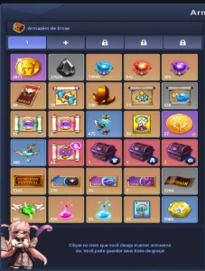 Contra Grand Chase Chase lvl 607 FULL COLECAO CARTA 1360 - Grand Fantasia GF