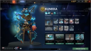 CONTA DOTA 2 COM ARCANAS, INVOKER KID, SETs etc...