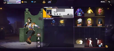 Conta De Free Fire Com Parceira Do Naruto