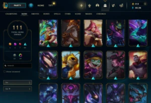 Acc Esmeralda4 60K Essencia Troca Nick Disponivel 111 Skins - League of Legends LOL