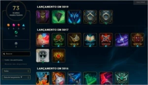 CONTA COM SKINS RARAS - League of Legends LOL
