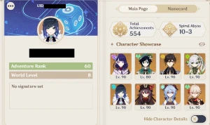 [AR60] Conta Genshin-Banner garantido com 20 T5 +8 armas T5! - Genshin Impact