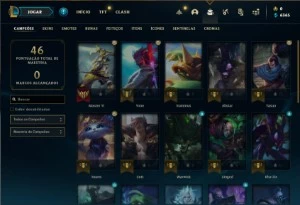 Conta platina 1 com 28 Champs e 3 Skins ( 90 PDL ) - League of Legends LOL