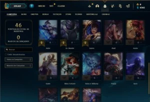 Conta platina 1 com 28 Champs e 3 Skins ( 90 PDL ) - League of Legends LOL