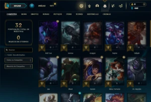 Prata 4 com 35 Champs e 3 Skins - League of Legends LOL