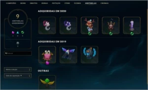 Conta Diamante | Varias Skins | Possui email de criação - League of Legends LOL