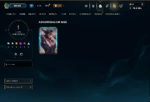 Ouro 2 com 25 Champs e 1 Skin - League of Legends LOL