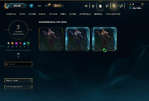 Ouro 2 com 25 Champs e 1 Skin - League of Legends LOL