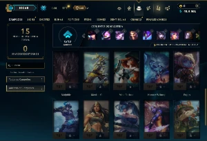 Ouro 2 com 25 Champs e 1 Skin - League of Legends LOL