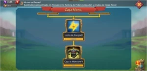 Conta Lords Mobile com 264m de Poder com T4 e 358K de Gemas
