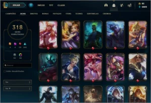 318 Skin   Plat 4 - League of Legends LOL