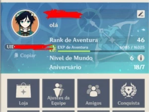 Conta genshin impact venti, childe, jean c1