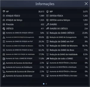 LANCEIRO / 57K DE PODER / LVL 53 / SA 82 - MIR4
