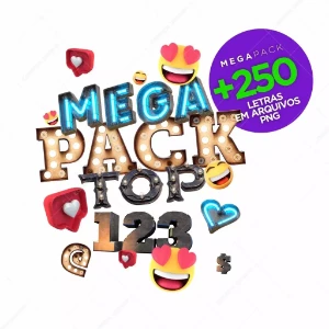 Pack de Letras 3D - Serviços Digitais