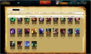 Conta Ouro 5 (Borda de platina) - League of Legends LOL
