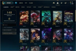 Conta Unranked com 7 skins e 36 champs - League of Legends LOL