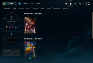 Conta Unranked com 7 skins e 36 champs - League of Legends LOL