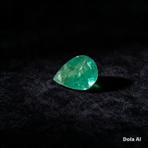 Esmeralda colombiana extra gota 0,85 ct - Artesanato e Personalizados