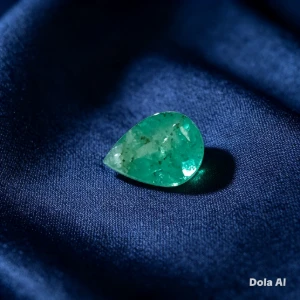 Esmeralda colombiana extra gota 0,85 ct - Artesanato e Personalizados