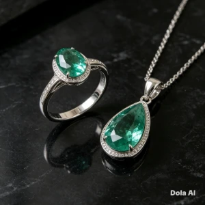 Esmeralda colombiana extra gota 0,85 ct - Artesanato e Personalizados