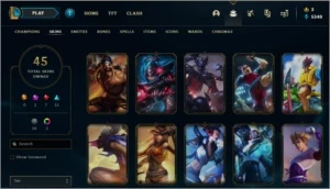 Conta levei 49 com 45 skins - League of Legends LOL