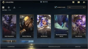 conta wild rift 18 skins 44 champ - League of Legends: Wild Rift LOL WR