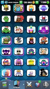 Conta Nível 63 /10.357 Troféus /16 Cartas Evo / Conta Gemada - Clash Royale