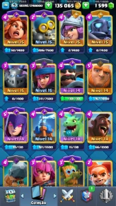 Conta Nível 63 /10.357 Troféus /16 Cartas Evo / Conta Gemada - Clash Royale