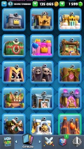 Conta Nível 63 /10.357 Troféus /16 Cartas Evo / Conta Gemada - Clash Royale