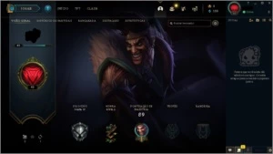 Conta com Dj Sona, Aatrox Lua Sangrenta, e Jax reinos mech - League of Legends LOL
