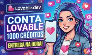 Lovable IA - Conta 1000 Créditos - PROMOÇÃO - Assinaturas e Premium