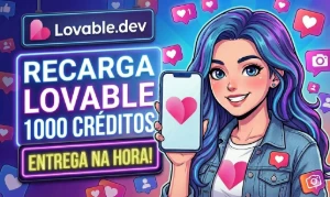 Lovable IA - Recarga 1000 Créditos Na Sua Conta - PROMOÇÃO - Gift Cards