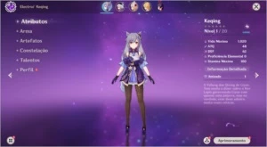 Genshin Impact AR 5 com Keqing + Qiqi
