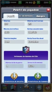 CONTA NV 10 (LEIA DESCRIÇÃO) - Clash Royale