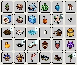 Conta Habbo com Nick Raro, Efeitos de Totem, Roupas/Mobis!!